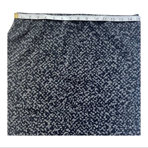𝅺MAX Studio pencil skirt abstract geometric pattern black grey size L - Picture 8 of 11